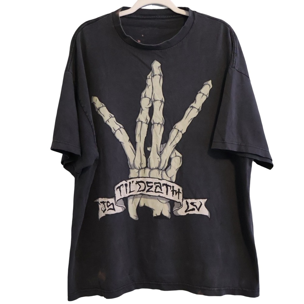 Men's Black Graphic T-Shirt‎